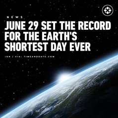 The Earth has recorded its shortest day since the 1960s - GS SCORE
