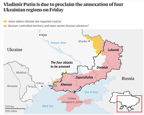 Russia’s Annexed 4 Ukrainian Provinces - GS SCORE